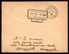 Colonies Françaises SPM Cachet PP de 1926 oblitéré TB cote 90 euros !RARE