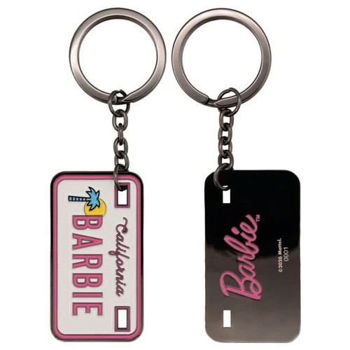 Barbie porte clés - barbie, plaque