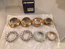 OLD SCHOOL BMX TIOGA BEARTRAP 2 HEADSET GOLD 1" threaded NEW tange gt
