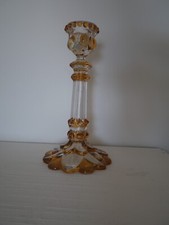 Saint ST Louis Crystal Turntable Foot Candlestick Candlestick Stampille Restoration