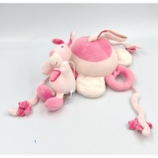 Mobile musical fleur miroir doudou lapin rose BABYSUN - 35502