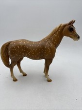 Vtg Blue Ribbon Ranch Quarter Horse Dapple Palomino Model Horse 9"H x 11"W RARE