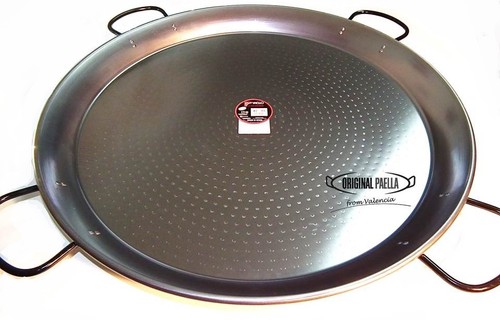 Poele paella acier poli - a,