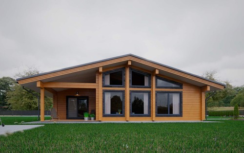 Prefab log cabin home - prefab,