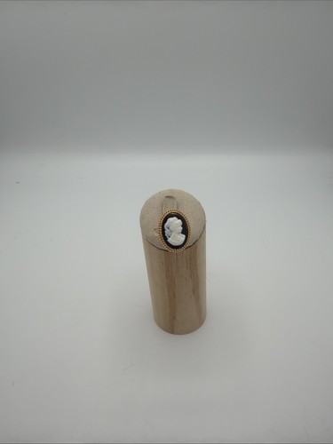 Bague camée dorée ovale - camée,