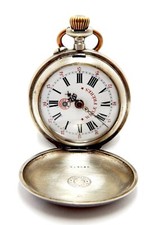 Antique Pocket ROSKOPF Wille Freres Hunter 52mm Case Silver Circa 1900 Working