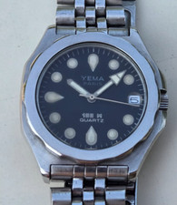 YEMA Paris 100m quartz diver watch