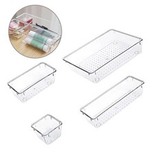 Solution de Rangement pour Organisateurs de Tiroirs en Plastique Transparent Cha