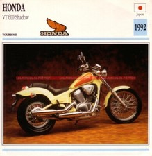 HONDA VT 600 Shadow VT600 1992 : Fiche Moto #000898