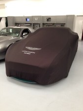 Aston Martin Works Soft Stretch Car Cover L in Black with Silver Wings Logo