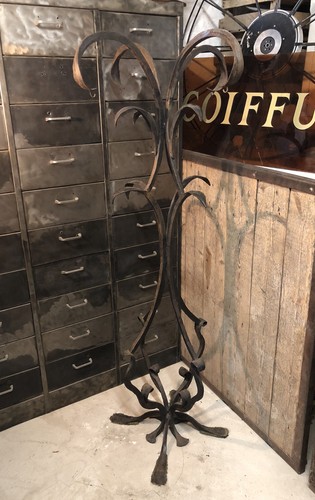 Lampadaire fer forgé style - lampadaire,