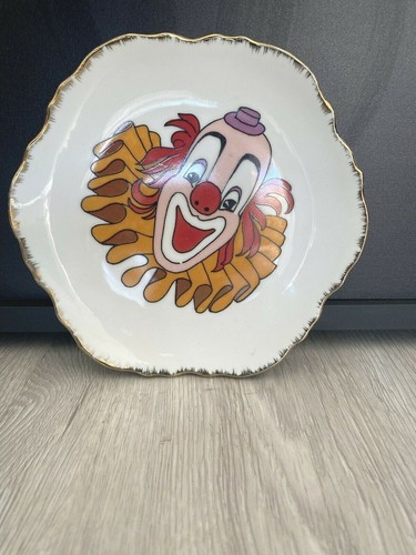 Antique clown plates wall - antique,