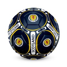 Équipe d'Écosse officielle - Ballon de foot taille 4 avec blason - bleu/jaune