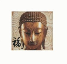 Cadre toile tableau zen Bouddha - 40 x 40 cm