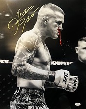 Dustin Poirier autographed signed inscribed 16x20 photo UFC The Diamond PSA COA