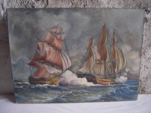 Huile sur toile - sur, de