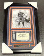 Red Grange Signed Autographed BAS Beckett Cut Chicago Bears Framed 8x10