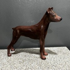 Vtg Ceramic Doberman Pinscher