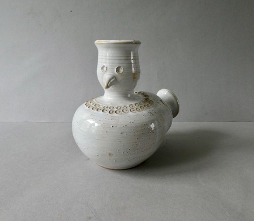 Vase zoomorphe oiseau signé - vase,