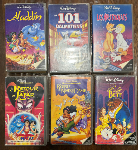 Lot cassettes vhs dessins - cassettes,