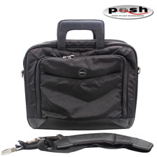 Dell Black Laptop Briefcase Bag Shoulder Strap Fits Portable PC Up To 14"