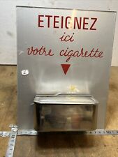 No.1 / Old wall plate PLEASE TURN OFF YOUR CIGARETTE with stainless ashtray