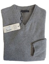 Pull homme col V gros tricot