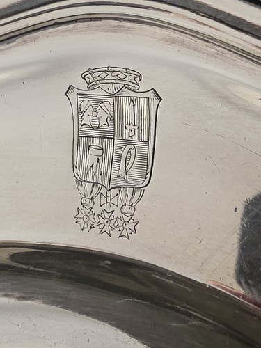 Plat armoirié baron - baron, de