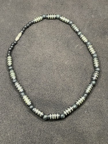Collier perles bois - perles,