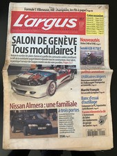 L'ARGUS du 14/03/1996; Salon de Genève; tous modulaires !/ Nissan Almera