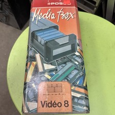 Posso Media Storage Box 8mm tape plastic case + sealed 8mm tapes Y3