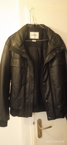 Blouson aviateur cuir - , noir