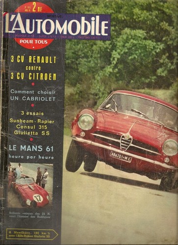 Automobile 183 1961 - l'automobile,