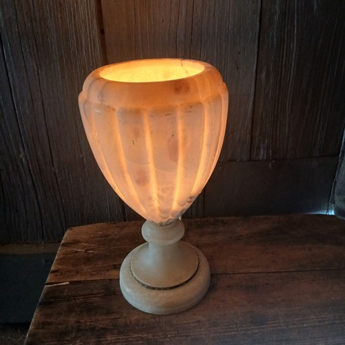 Vintage alabaster lamp - vintage, lampe
