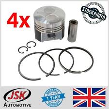 4x Piston & Segment Set 87mm pour Kubota Tracteur & Tondeuse Avec V2203 Moteur