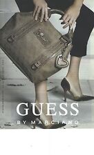 ADVERTISEMENT ADVERTISING 2010 GUESS leather goods bag shoes