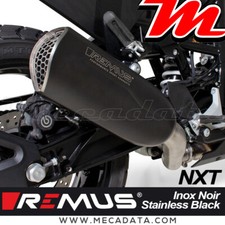 Silencieux pot échappement REMUS NXT Inox noir CE Husqvarna Vitpilen 701 -2018