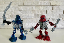 Bionicle:Sarda & Idris with Very Rare Dark Blue Ruru Mask from Karzahni 8940 Set