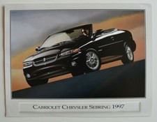 CHRYSLER SEBRING Cabriolet 1997 dealer sheet brochure - French - Canada