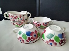 6 Tasses à thé en faïence