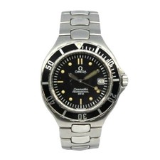 Omega Seamaster Professional Vintage Chrono Blk SLV Quartz Montre Hommes