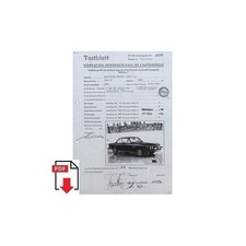 1970 BMW 2800 CS Testblatt