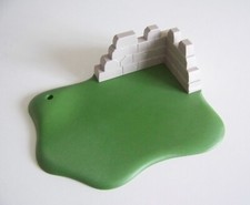 PLAYMOBIL (L3286) MIDDLE AGES - Game Plate Set with Wall Tournament Knights 5168