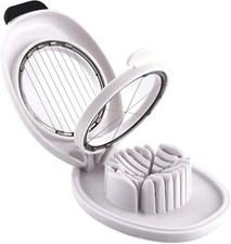 Egg Slicer Dicer Wedger Quick Easy Sharp Stainless Steel Wire Dishwasher-Safe