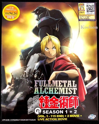Dvd anime fullmetal - dvd,