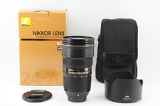 Nikon AF-S 24-70mm F/2.8 E ED VR Lens + Hood Near Mint #23843E