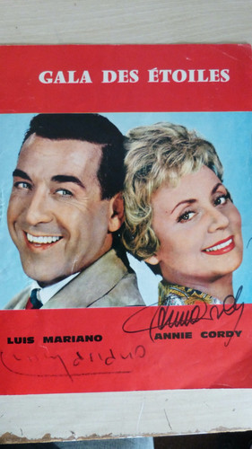 Autographes luis mariano - autographes,