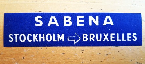 Sabena belgian world - belgian, airlines