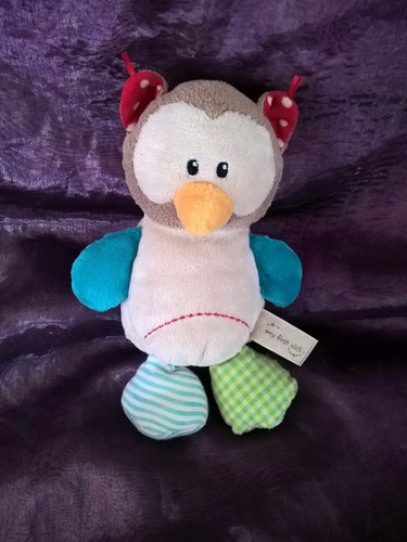 Peluche doudou hibou pingouin