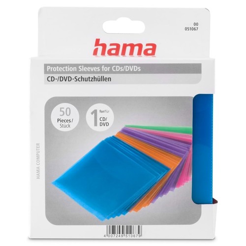 Hama pochettes dvd - hama, 50